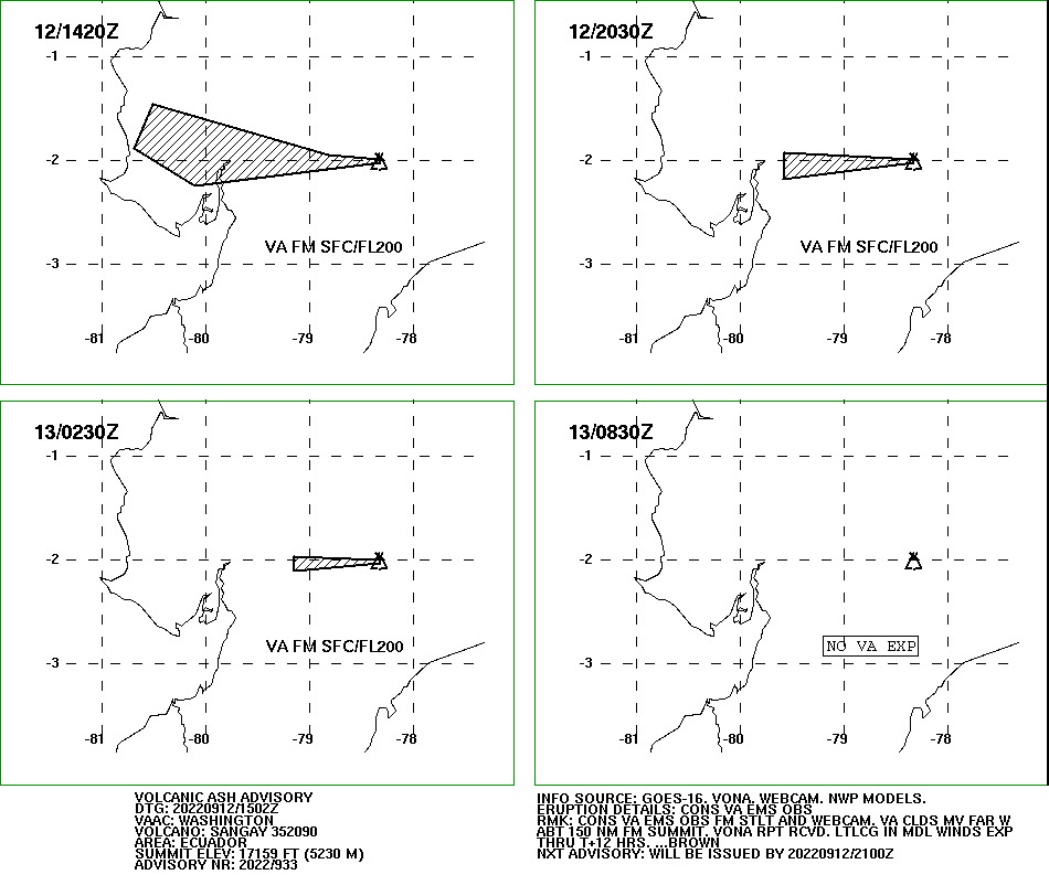 Volcanic Ash Advisory